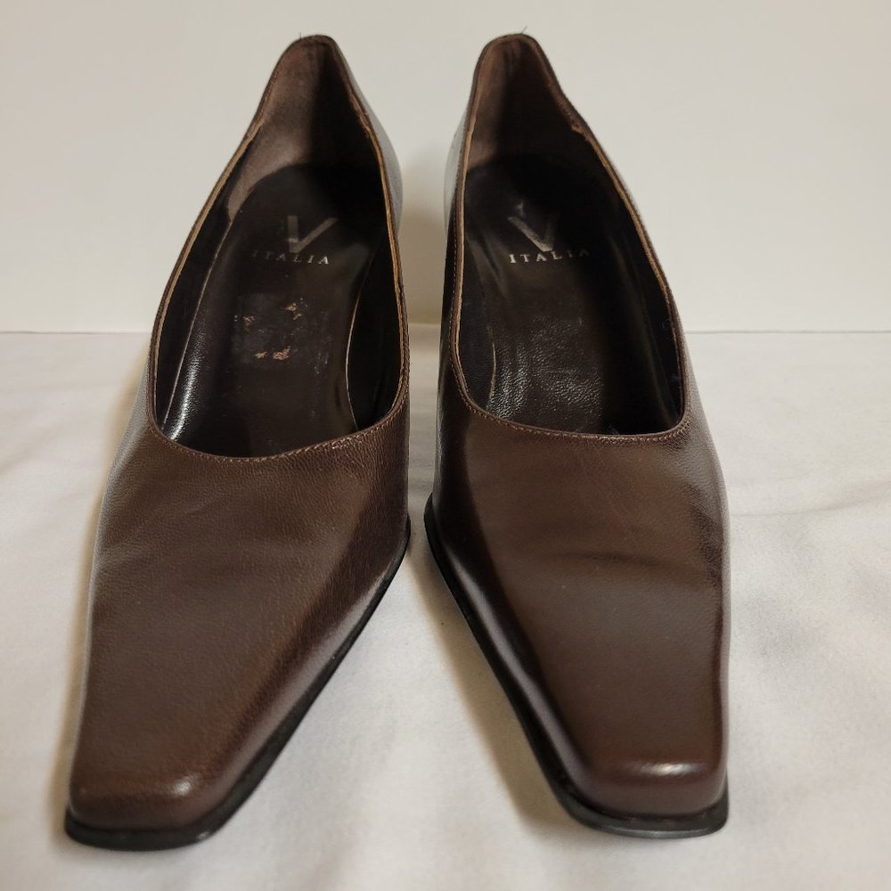 V Italia Brown Women's Pumps, Size 7 1/2M